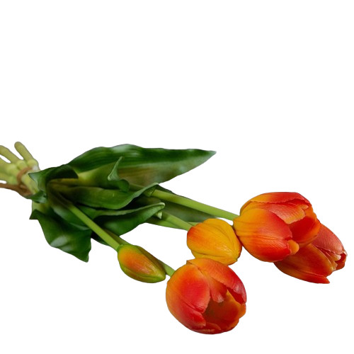 5 szálas narancs tulipán csokor