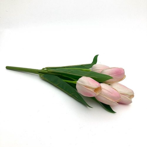 5 szálas rózsaszín tulipán csokor
