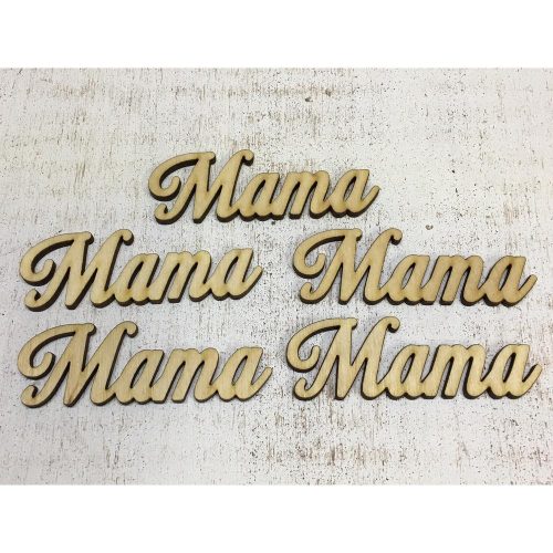 Natúr fa -"Mama" felirat 5db/csomag