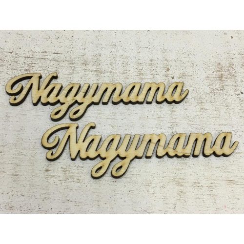 Natúr fa -  "Nagymama" felirat 12,5cm 2db/csomag