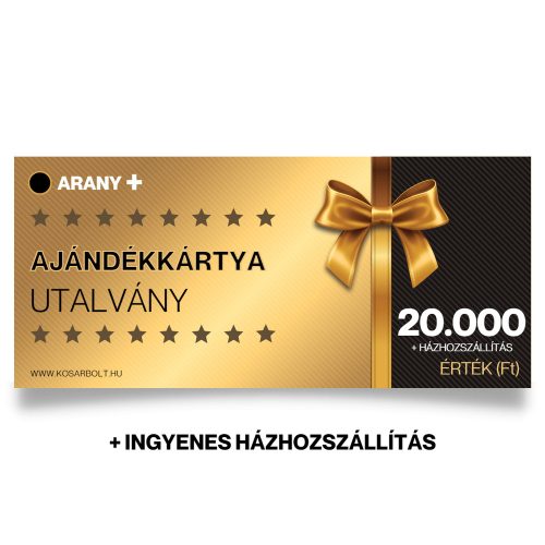 ARANY ajándékkártya + házhozszállítás