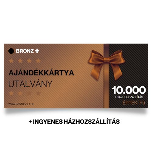 BRONZ ajándékkártya + házhozszállítás