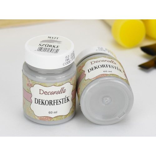 Decorolla matt dekorfesték 60ml szürke