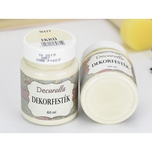 Decorolla matt dekorfesték 60ml ekrü