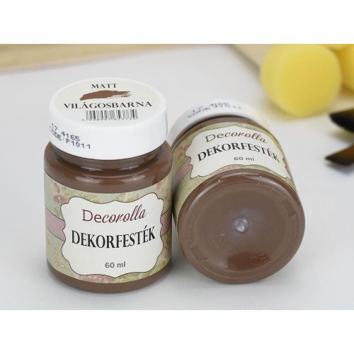 Decorolla matt dekorfesték 60ml világosbarna