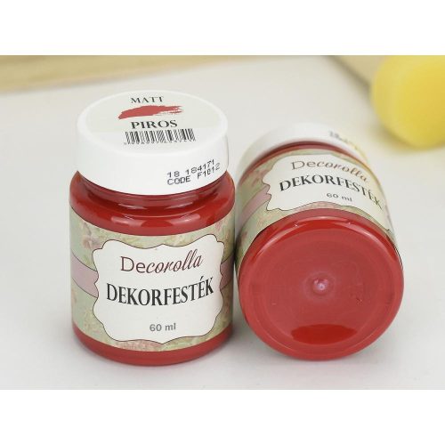 Decorolla matt dekorfesték 60ml piros