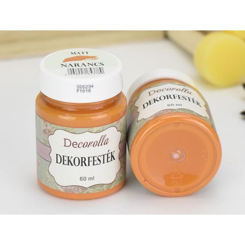 Decorolla matt dekorfesték 60ml narancs