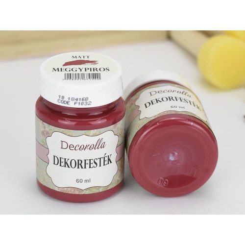 Decorolla matt dekorfesték 60ml meggypiros