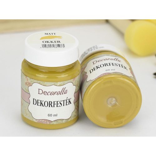 Decorolla matt dekorfesték 60ml  okker