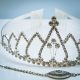 Kövekkel kirakott tiara fém