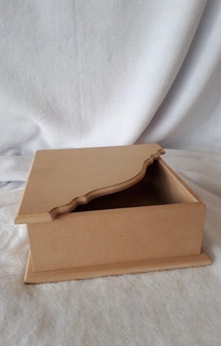 Mdf doboz, mintás tetejű, 20x8 cm