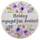 Fa tábla "Boldog nyugdíjas éveket", 7 cm